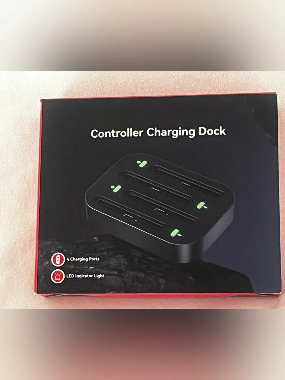 Nintendo Switch 4 Port Controller Charging Dock Station LED USB Charger New